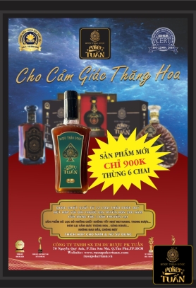 Rượu Thảo Dược PK Tuấn chai 500ml NEW